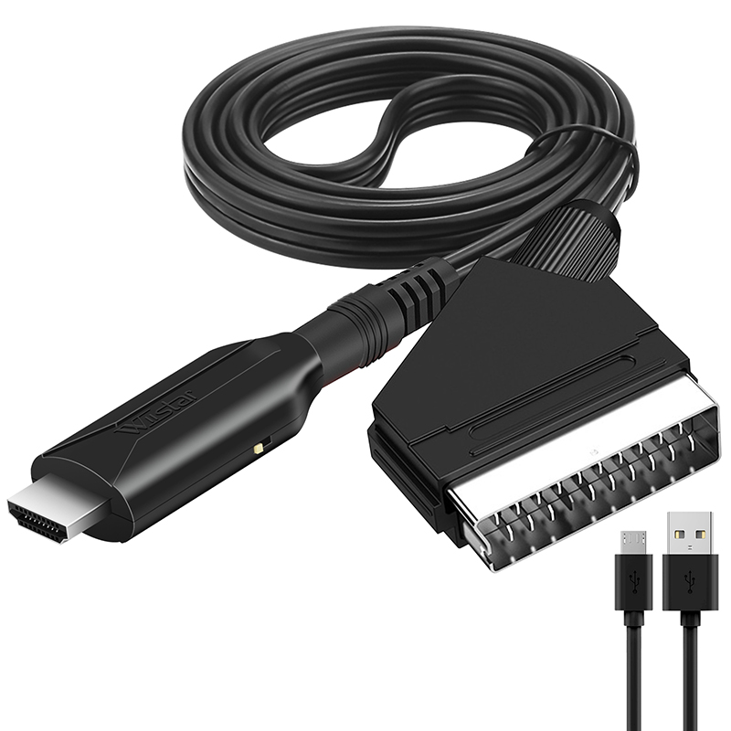 SCART to HDMI ConverterCable Scart in HDMI Out HD 720P/1080P ġ HDTV DVD     